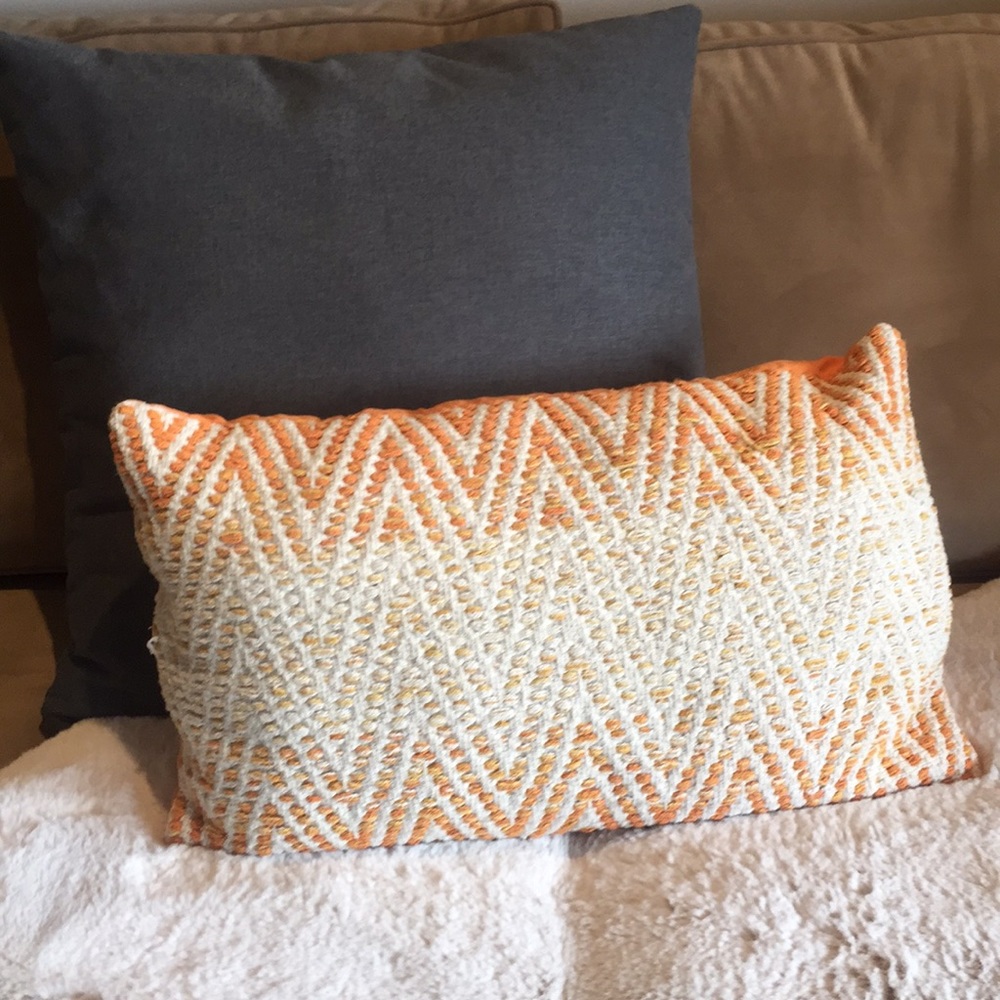 Boho woven pillow